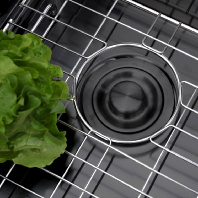 Graphite Black Stainless Steel Deep Basket Kitchen Sink Strainer
