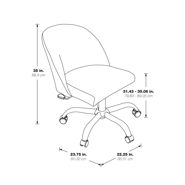 Layton Mid-Back Oyster Pearl Velvet Swivel Task Chair