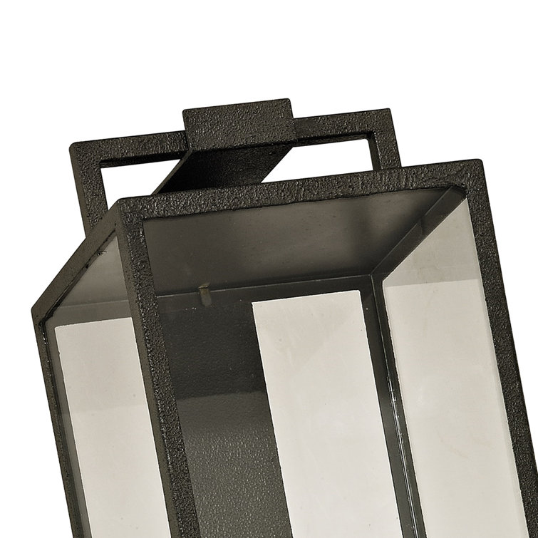 Gray Iron 4-Light Lantern Wall Sconce