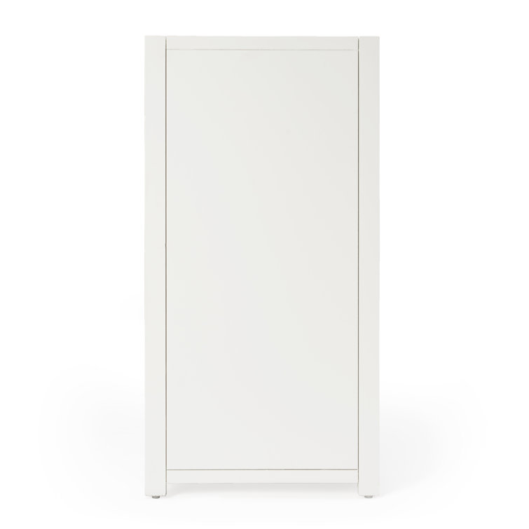 Elin Glam White Double Dresser with Dovetail Drawers