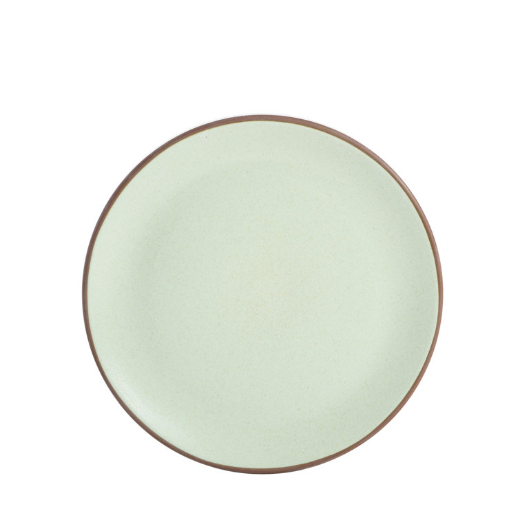 Mint Ceramic Double Bowl Dinnerware Set, Service for 4
