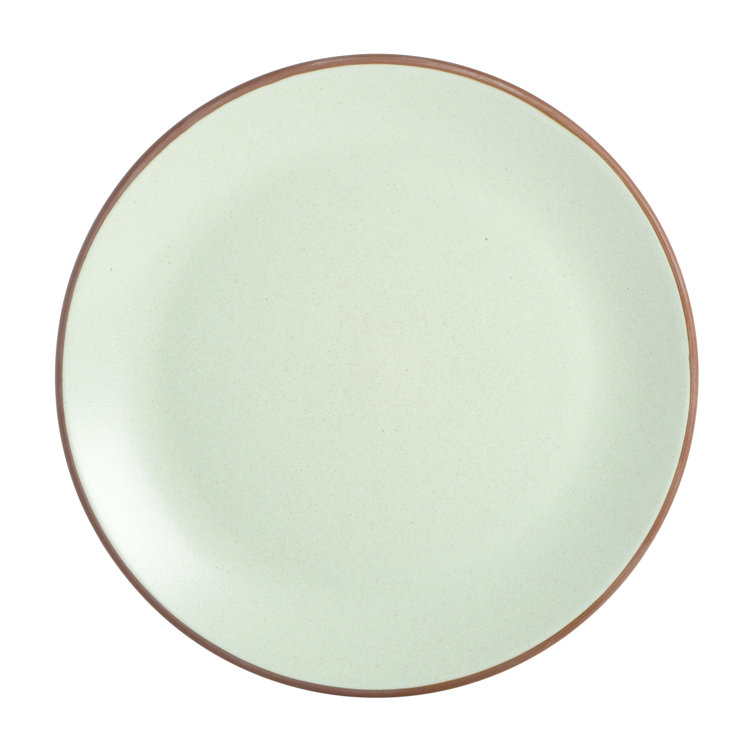 Mint Ceramic Double Bowl Dinnerware Set, Service for 4