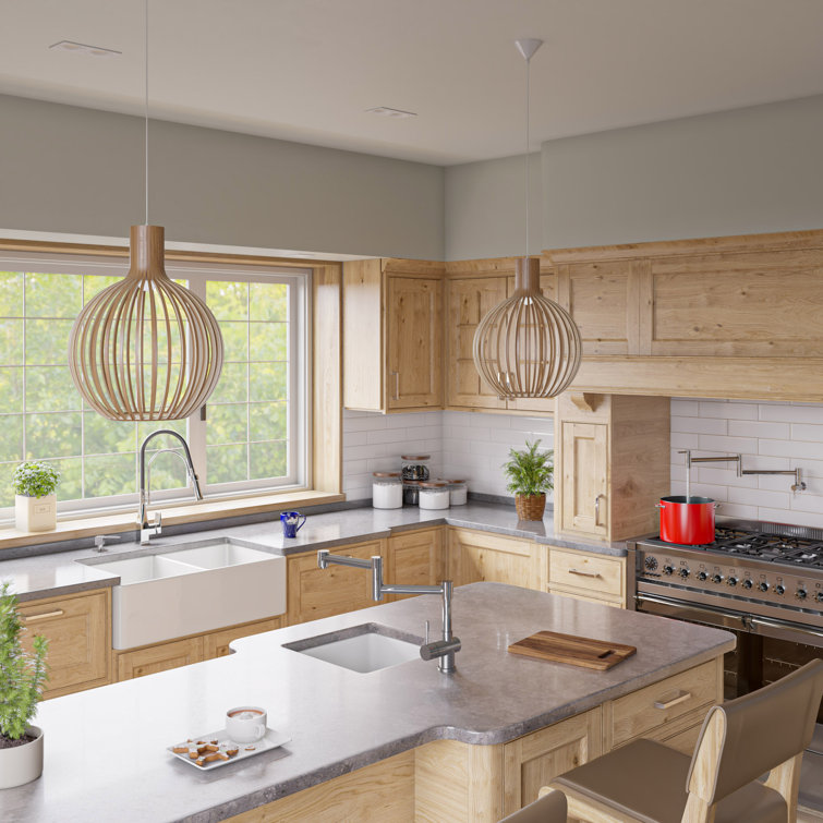 Polished Stainless Steel Retractable Kitchen Faucet with Pull-out Spray