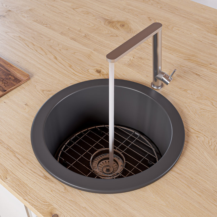 Round Brushed Stainless Steel Kitchen Sink Grid
