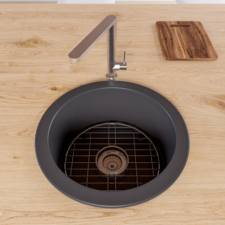 Round Brushed Stainless Steel Kitchen Sink Grid