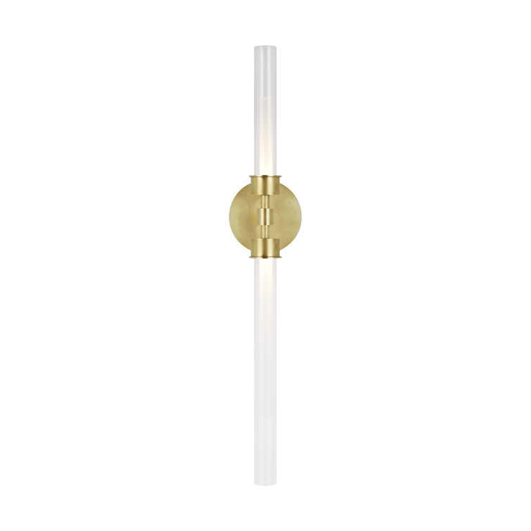 Elegant Brass Cylinder Dimmable Outdoor LED Sconce