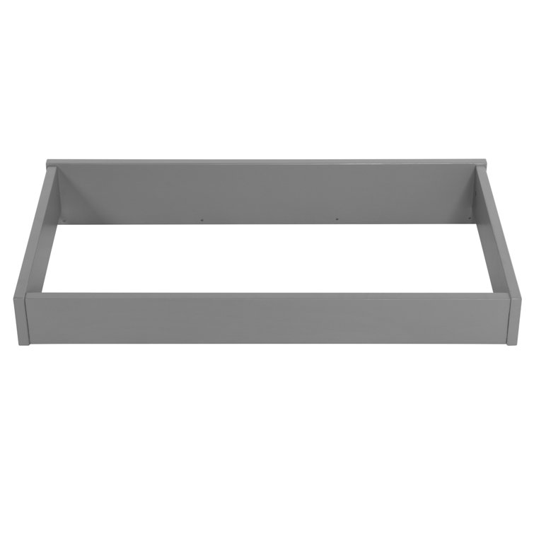 Dove Gray Painted Wood Veneer Baby Changing Topper