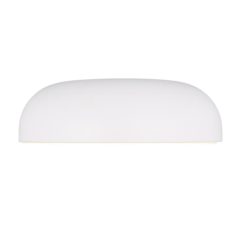 Matte White Aluminum LED Indoor/Outdoor Flush Mount Light