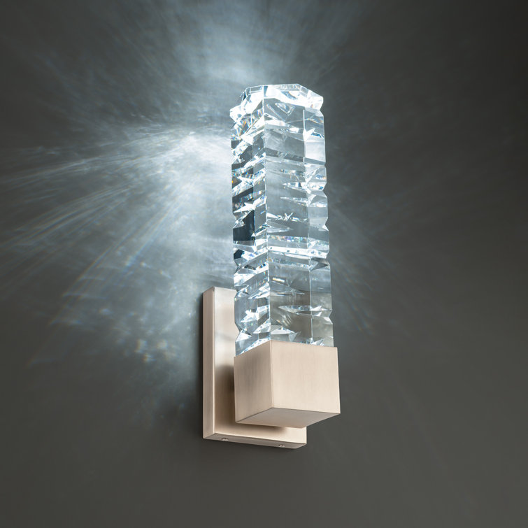 Juliet Brushed Nickel LED Crystal Wall Sconce