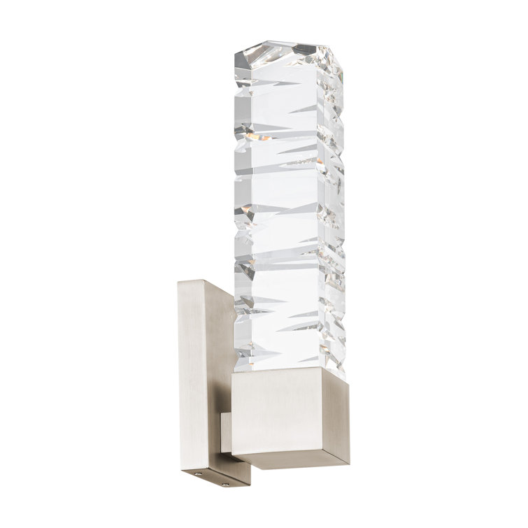 Juliet Brushed Nickel LED Crystal Wall Sconce