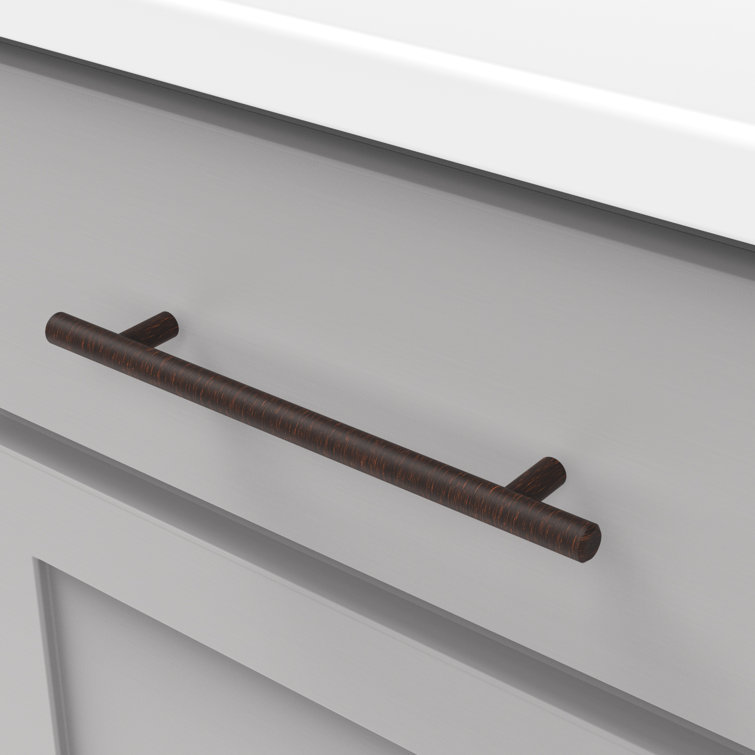 Vintage Bronze Modern Bar Pull Cabinet Handles with Mounting Hardware