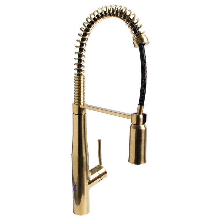 Brushed Bronze Touchless Pull Down Kitchen Faucet with Spray
