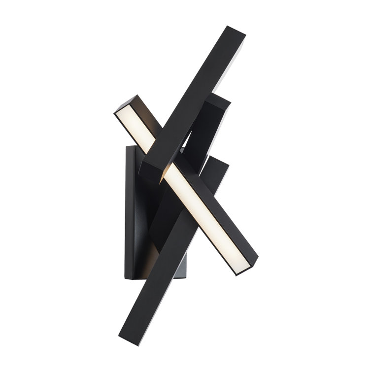 Modern Forms Chaos 4-Light Black Aluminum LED Sconce