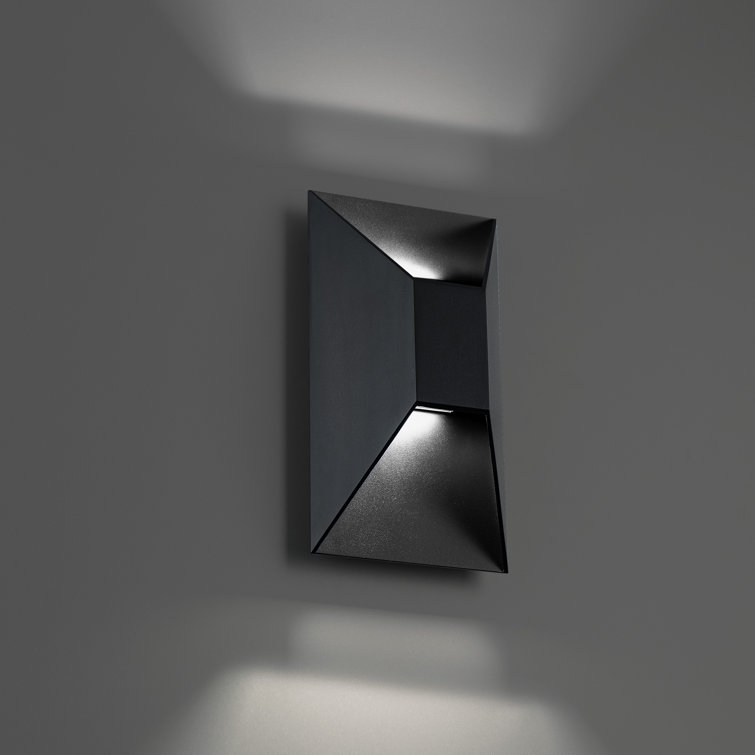 Maglev Dimmable Aluminum LED Flush Mount Sconce in Bronze and Black