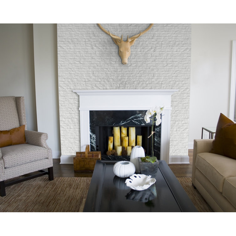 24" x 24" White 3D Textured PVC Wall Panels