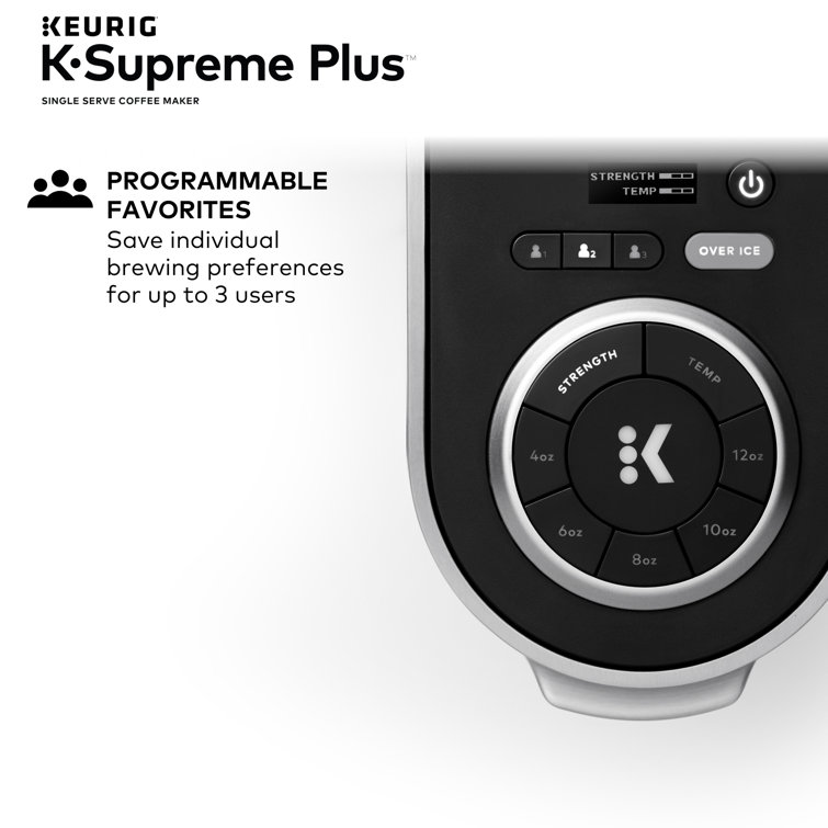 K-Supreme Plus Programmable Silver Single Serve Coffee Maker