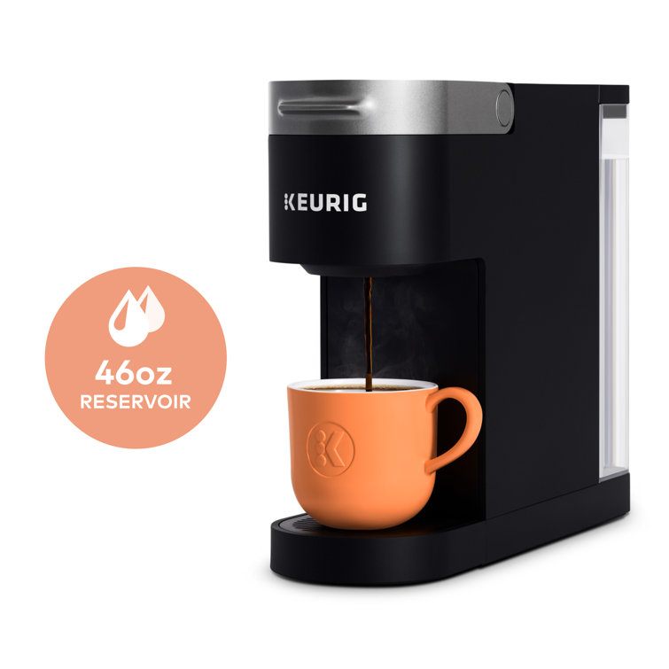 Slim Black Pod Coffee Machine with Auto Shutoff