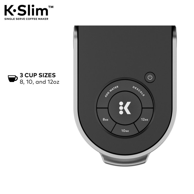 Slim Black Pod Coffee Machine with Auto Shutoff