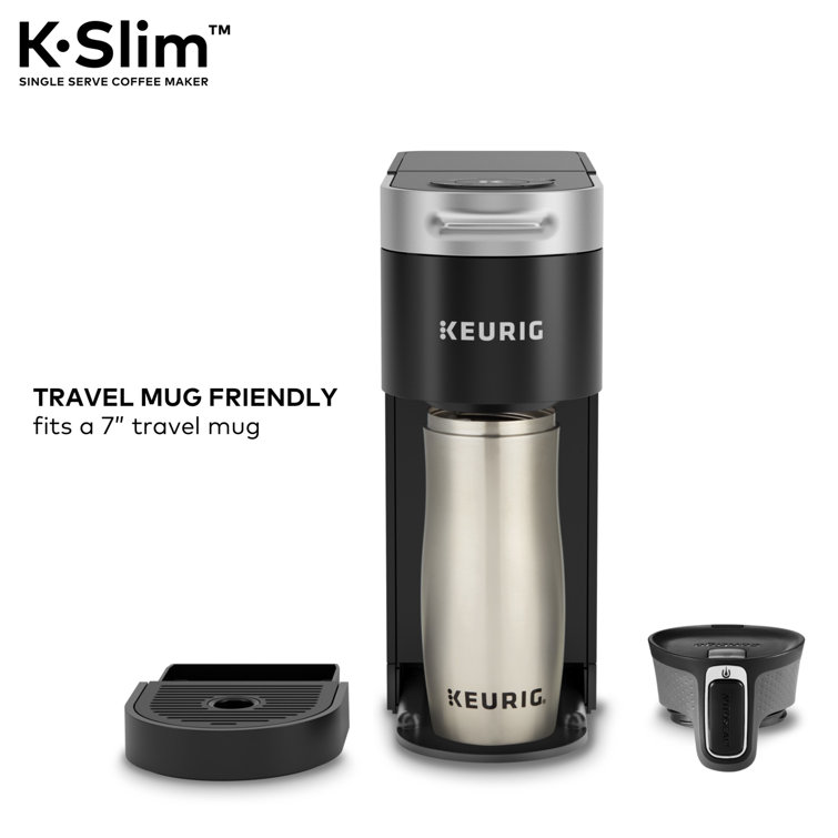 Slim Black Pod Coffee Machine with Auto Shutoff
