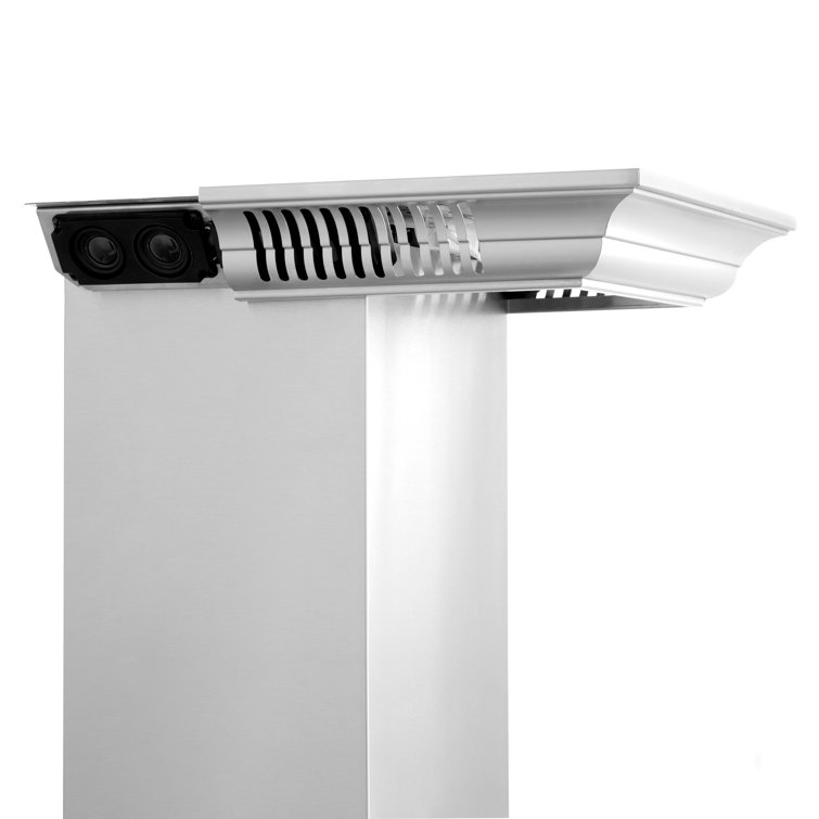 36-inch Stainless Steel Wall Mount Range Hood with Bluetooth Speakers