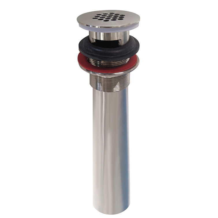 Brushed Nickel 2.25'' Grid Drain for Bathroom Sink