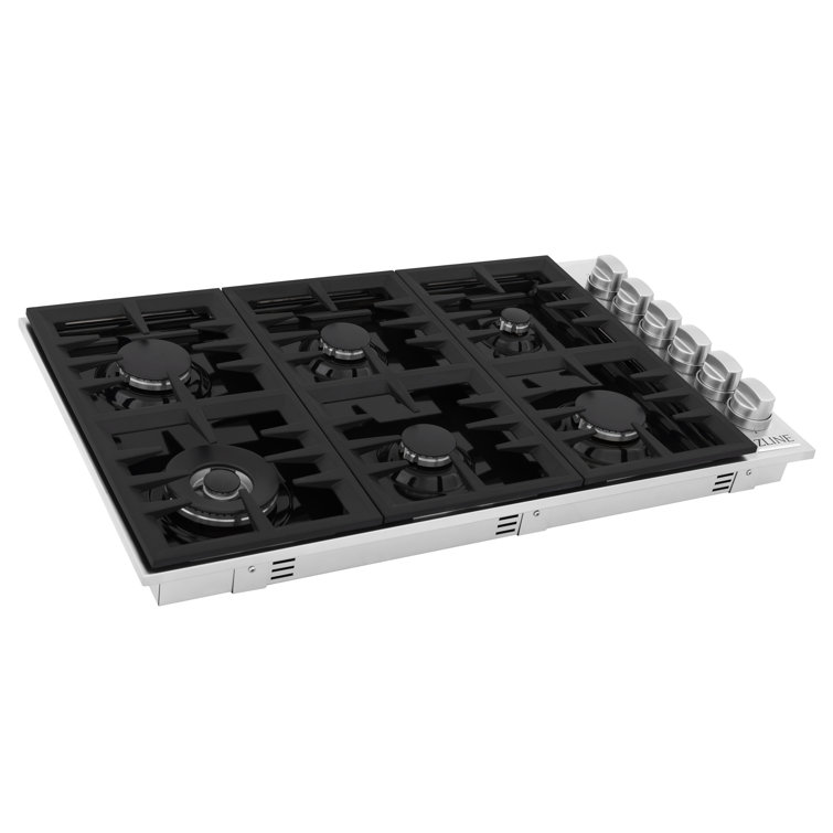 ZLINE 36" Stainless Steel 6-Burner Propane Gas Cooktop