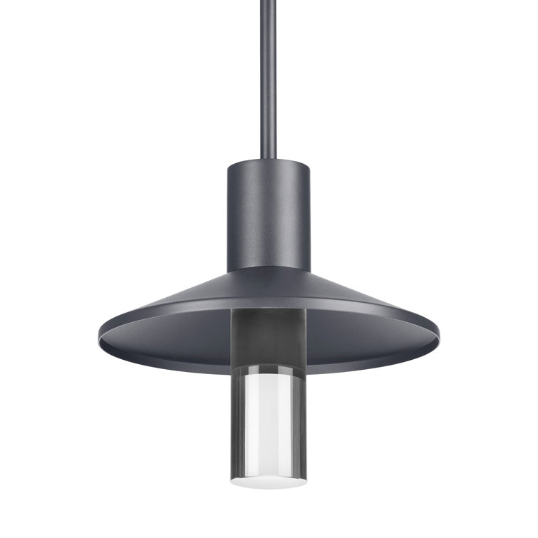 Charcoal Aluminum LED Indoor/Outdoor Pendant Light
