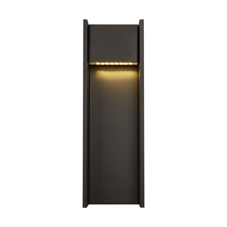 Bronze 24" Dimmable LED Outdoor Wall Light with Aluminum Shade