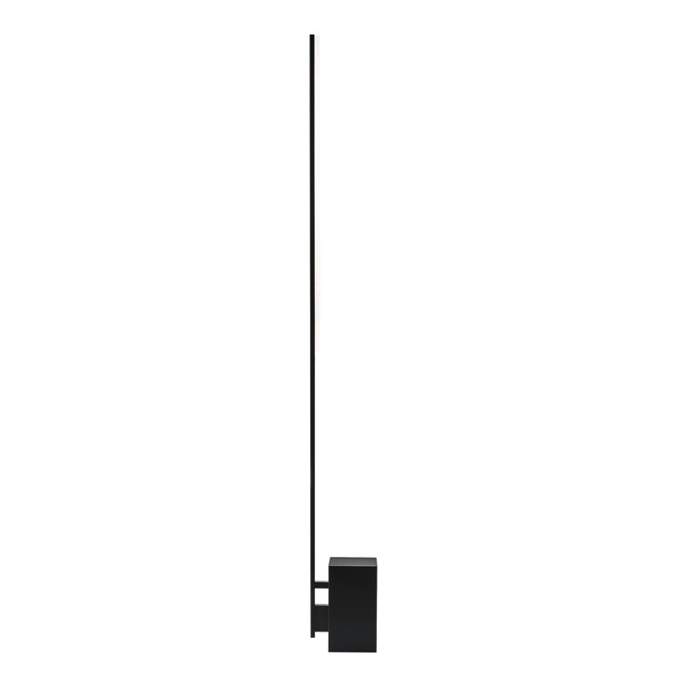 Nightshade Black Adjustable LED Floor Lamp with Shelf