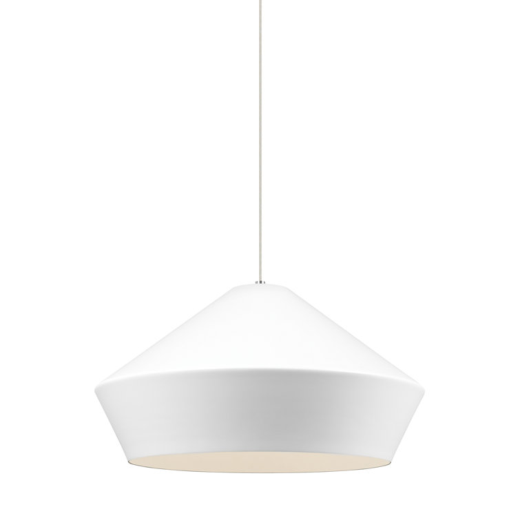 Satin Nickel 20" Charcoal Gray Spun Metal Pendant Light