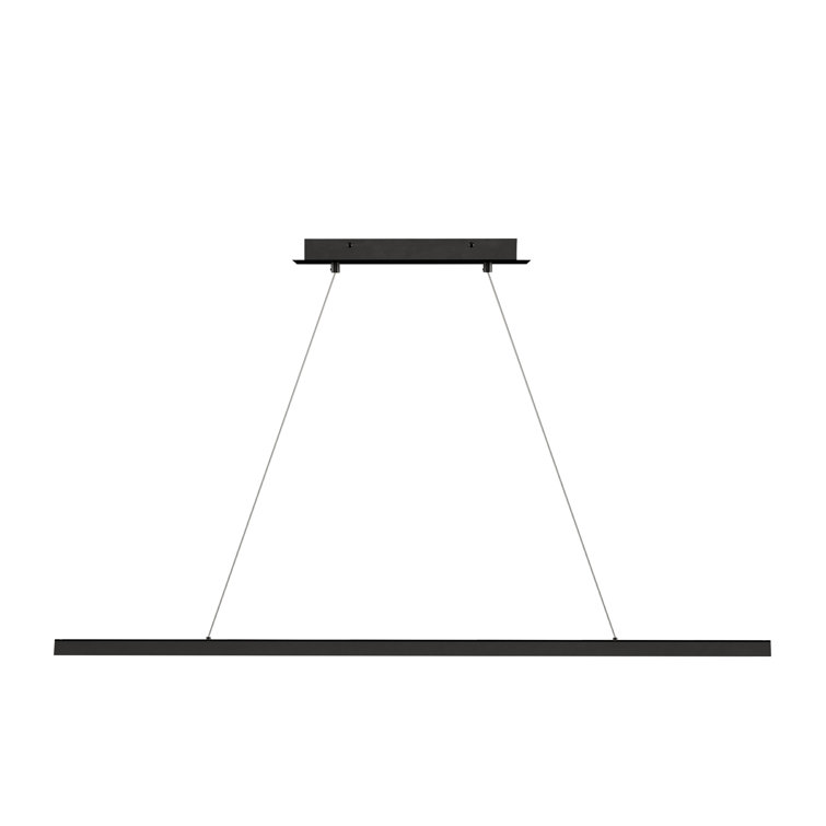 Nightshade Black Dessau 48" Contemporary LED Island Light