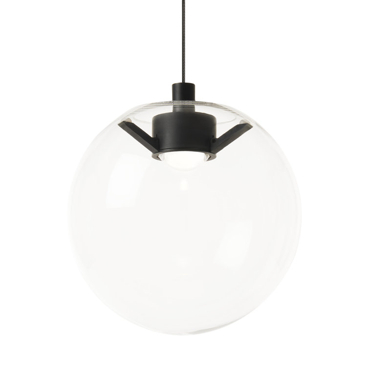 Mini Nightshade Black Glass LED Pendant Light