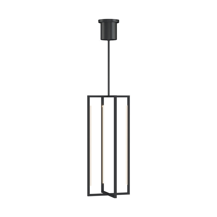 Nightshade Black Glass LED Indoor/Outdoor Pendant Light