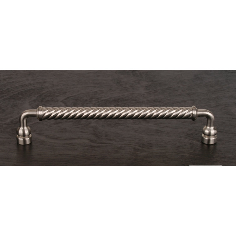 8'' Satin Nickel Twisted Handle Appliance Pull