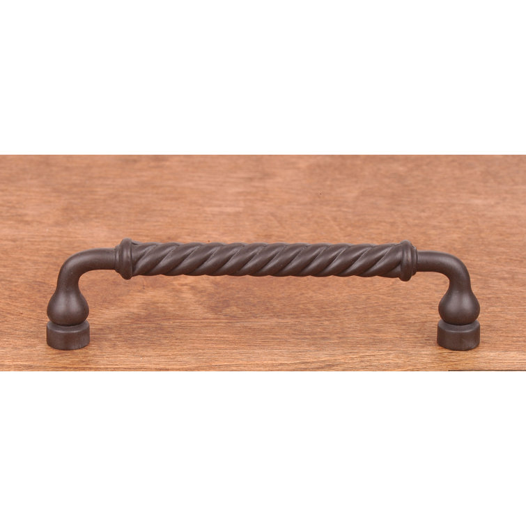 Oil Rubbed Bronze Twisted Bar Pull with Mounting Hardware