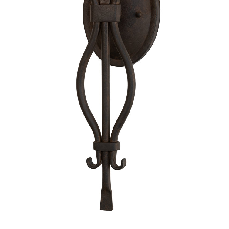 Juliana Black Iron 3-Light Wall Sconce with Acrylic Lens