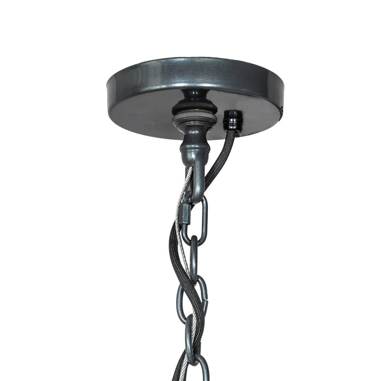 Porta 20-Light White and Gray Acrylic Tiered Chandelier
