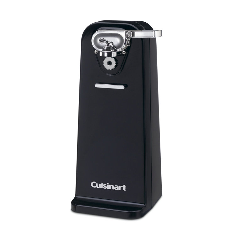 Black Stainless Steel Electric Can Opener with Power Cut Blade