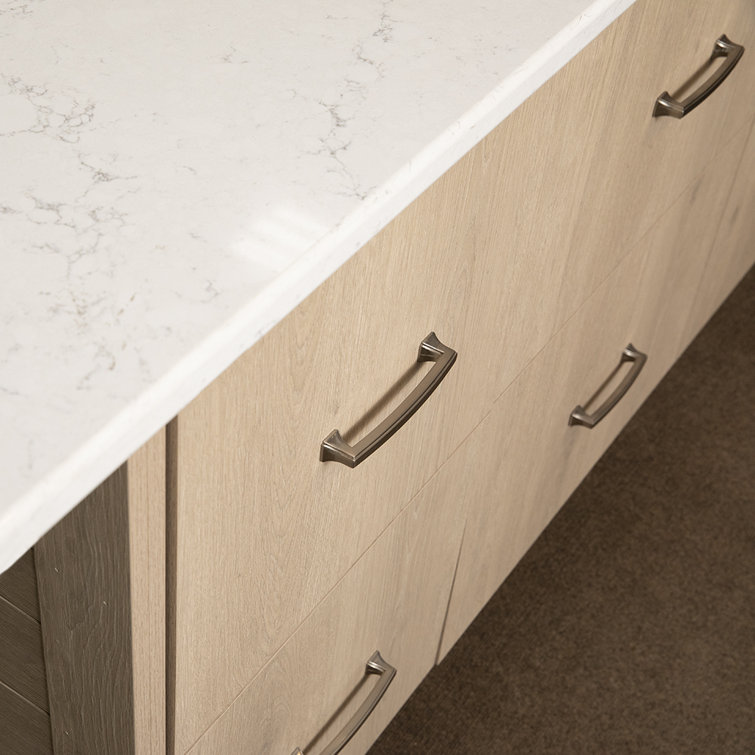Satin Nickel Brushed Bar Cabinet Pull with Mounting Hardware