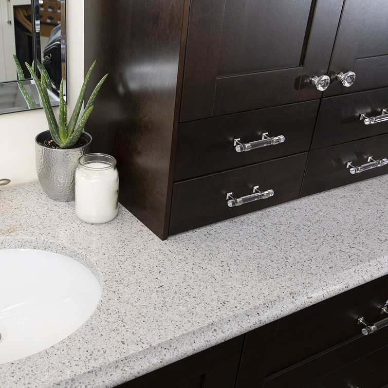 Polished Nickel and Crystal Bar Cabinet Pulls with Mounting Hardware