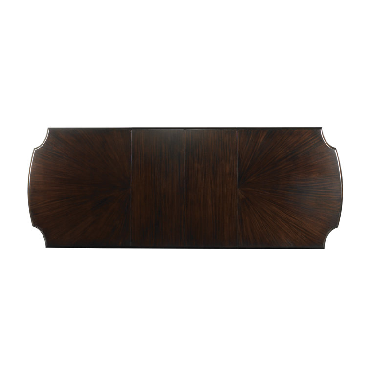 Traditional Kahala Extendable Dining Table in Rich Kona Finish