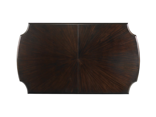 Traditional Kahala Extendable Dining Table in Rich Kona Finish