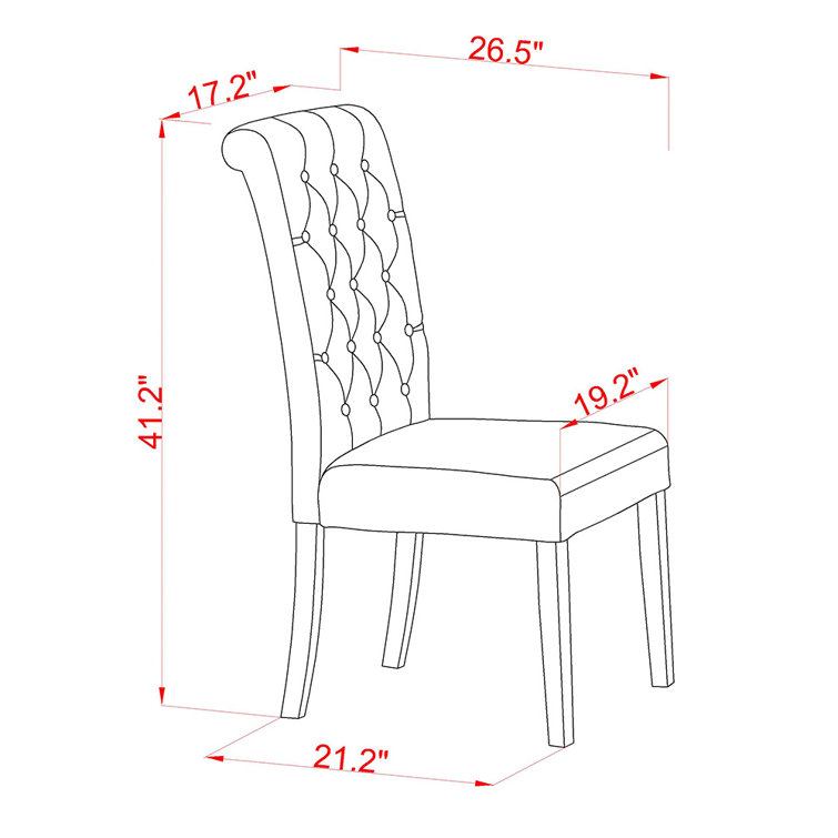 Oak Finish 5-Piece Dining Set with Dark Coffee Linen Chairs