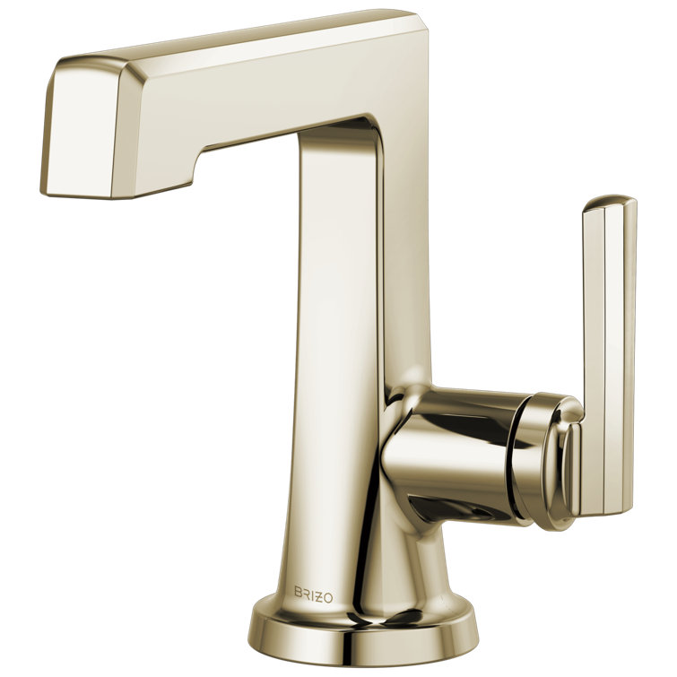 Modern Elegance Polished Nickel Single-Handle Bathroom Faucet