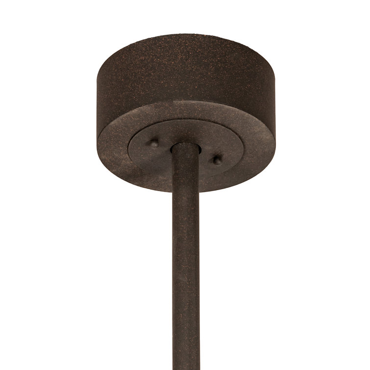 Rustic Dark Roast Wagon Wheel 6-Light Chandelier