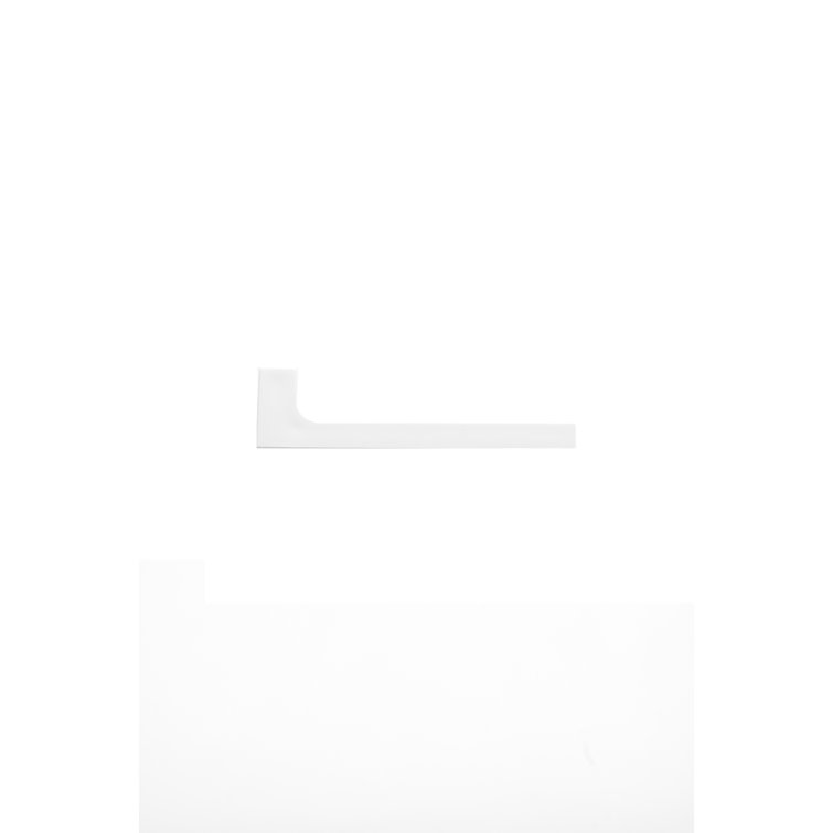 Sleek Italian Matt White Floating Wall Shelf