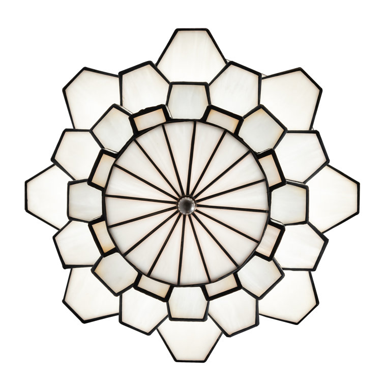 Paramount Nickel and White Glass LED Pendant Light
