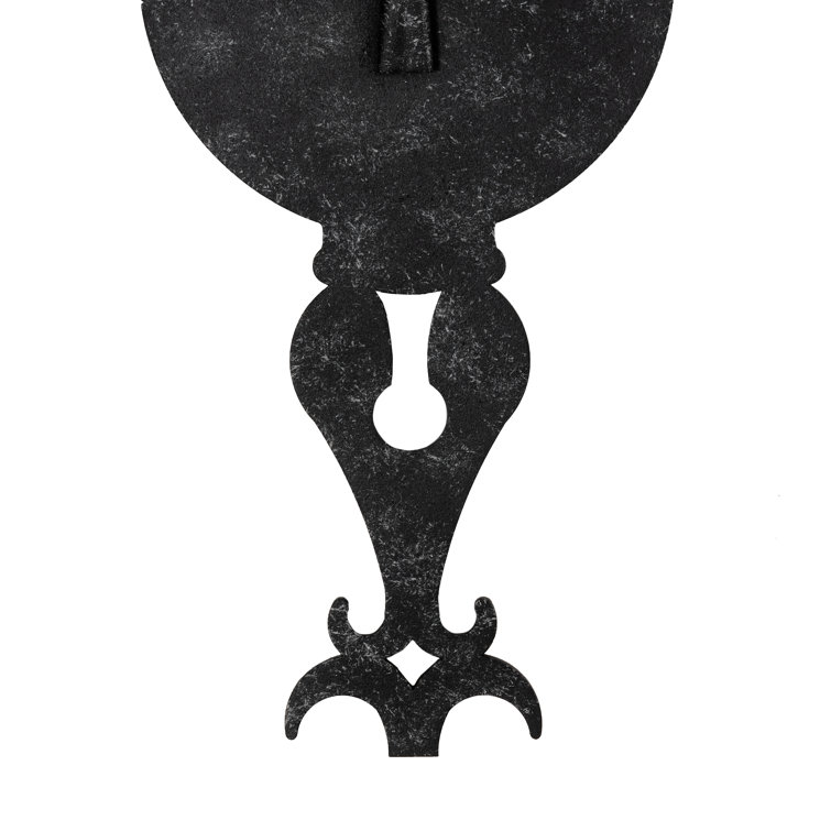 Merano Black Iron Candle Wall Sconce