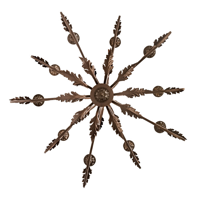 Mahogany Bronze 10-Light Crystal Candle Chandelier