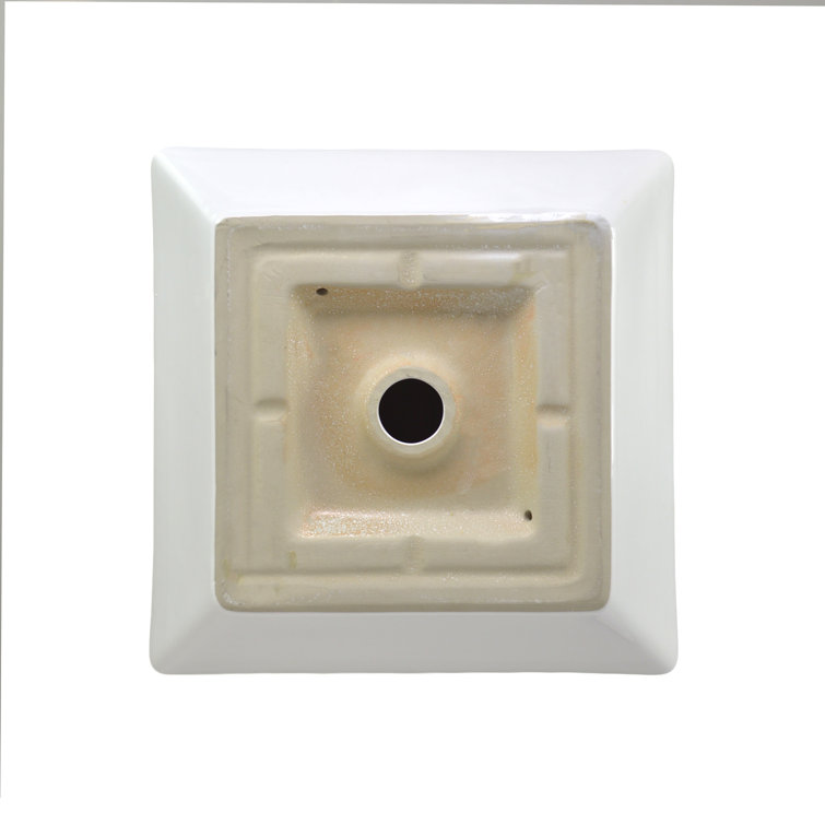 Havasu 16'' White Ceramic Square Above-Counter Bathroom Sink